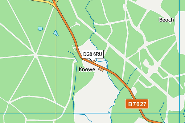 DG8 6RU map - OS VectorMap District (Ordnance Survey)