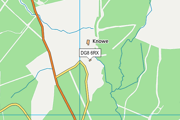 DG8 6RX map - OS VectorMap District (Ordnance Survey)