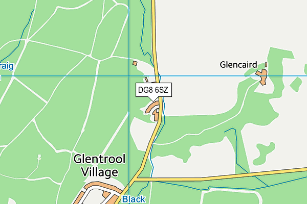 DG8 6SZ map - OS VectorMap District (Ordnance Survey)