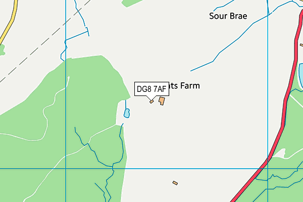 DG8 7AF map - OS VectorMap District (Ordnance Survey)