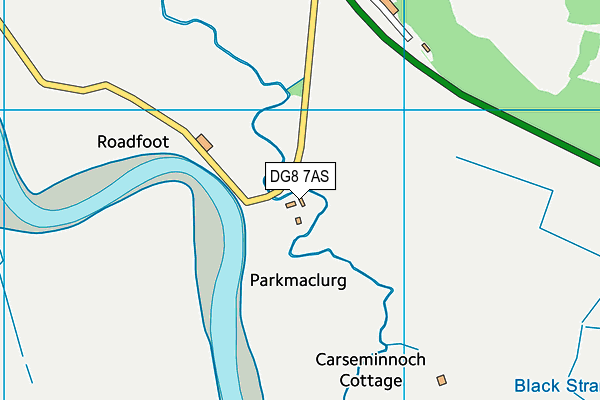 DG8 7AS map - OS VectorMap District (Ordnance Survey)