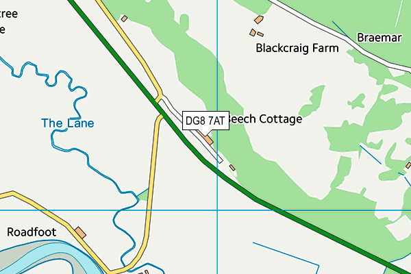 DG8 7AT map - OS VectorMap District (Ordnance Survey)