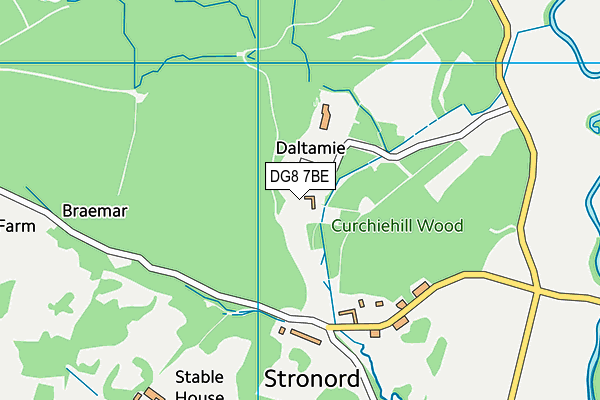 DG8 7BE map - OS VectorMap District (Ordnance Survey)
