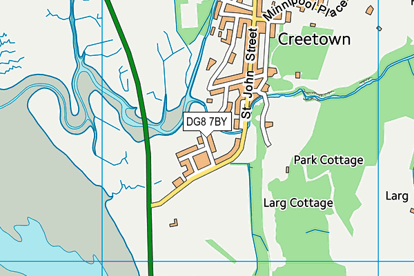 DG8 7BY map - OS VectorMap District (Ordnance Survey)