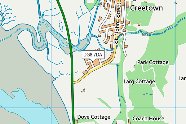 DG8 7DA map - OS VectorMap District (Ordnance Survey)