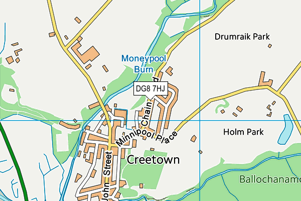 DG8 7HJ map - OS VectorMap District (Ordnance Survey)