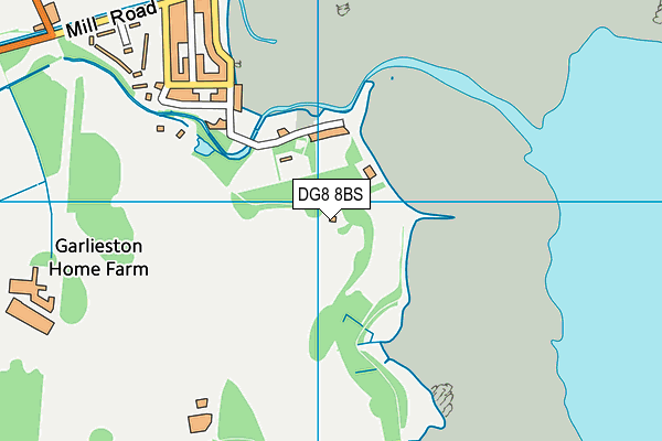 DG8 8BS map - OS VectorMap District (Ordnance Survey)
