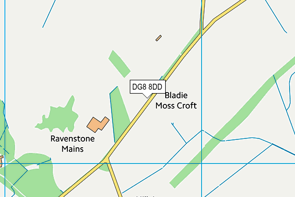 DG8 8DD map - OS VectorMap District (Ordnance Survey)