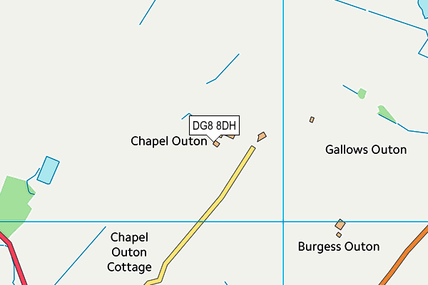 DG8 8DH map - OS VectorMap District (Ordnance Survey)