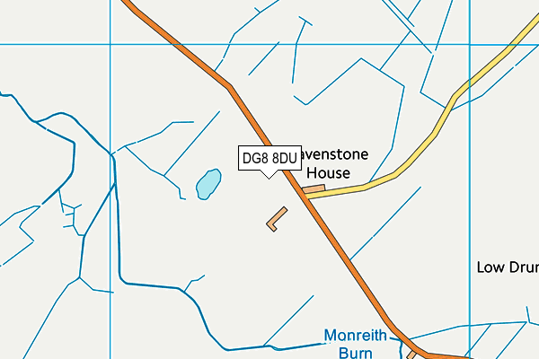 DG8 8DU map - OS VectorMap District (Ordnance Survey)