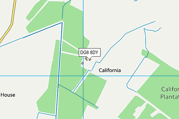 DG8 8DY map - OS VectorMap District (Ordnance Survey)