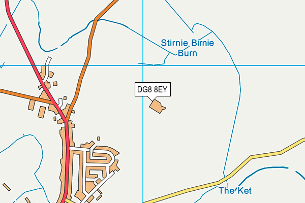 DG8 8EY map - OS VectorMap District (Ordnance Survey)