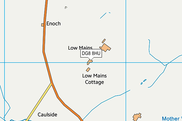 DG8 8HU map - OS VectorMap District (Ordnance Survey)
