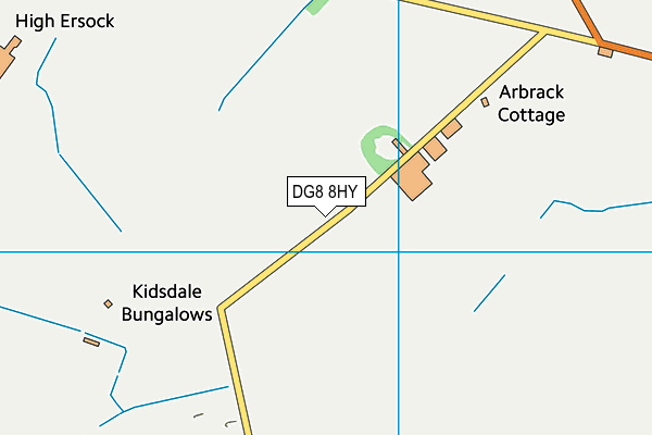 DG8 8HY map - OS VectorMap District (Ordnance Survey)