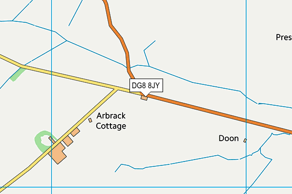 DG8 8JY map - OS VectorMap District (Ordnance Survey)