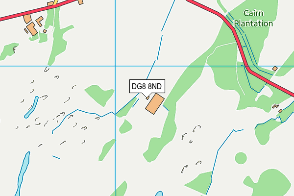 DG8 8ND map - OS VectorMap District (Ordnance Survey)