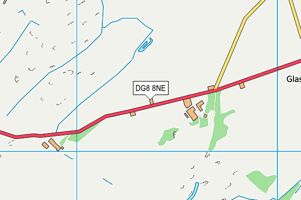 DG8 8NE map - OS VectorMap District (Ordnance Survey)