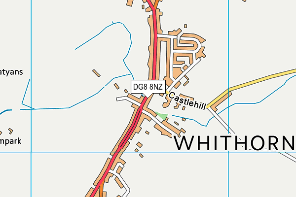 DG8 8NZ map - OS VectorMap District (Ordnance Survey)