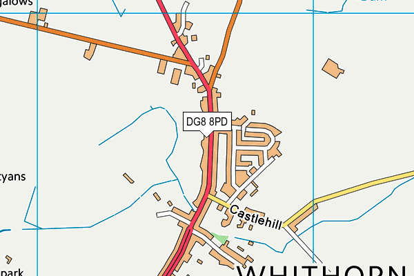 DG8 8PD map - OS VectorMap District (Ordnance Survey)