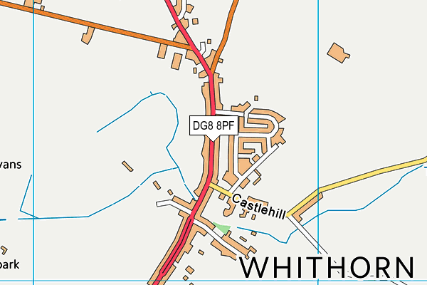 DG8 8PF map - OS VectorMap District (Ordnance Survey)