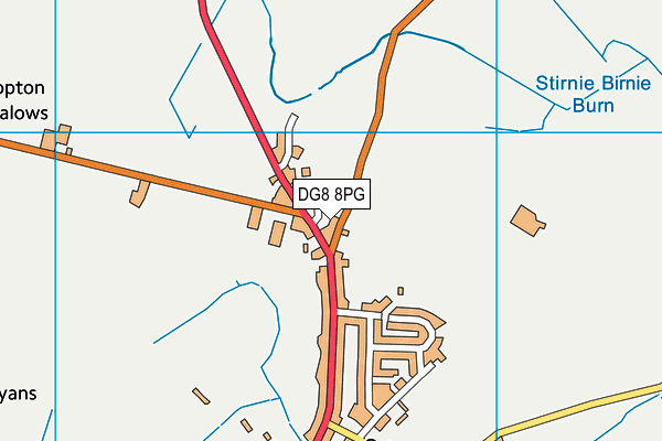 DG8 8PG map - OS VectorMap District (Ordnance Survey)