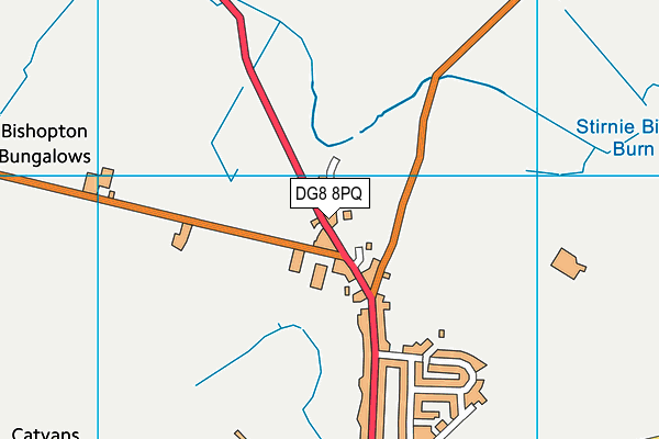 DG8 8PQ map - OS VectorMap District (Ordnance Survey)