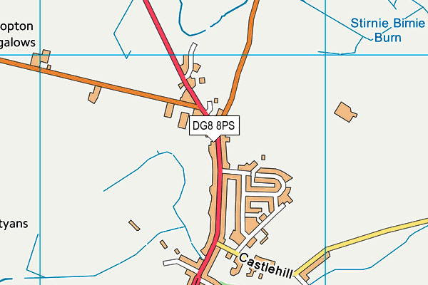 DG8 8PS map - OS VectorMap District (Ordnance Survey)
