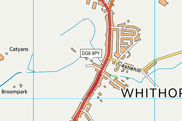 DG8 8PY map - OS VectorMap District (Ordnance Survey)