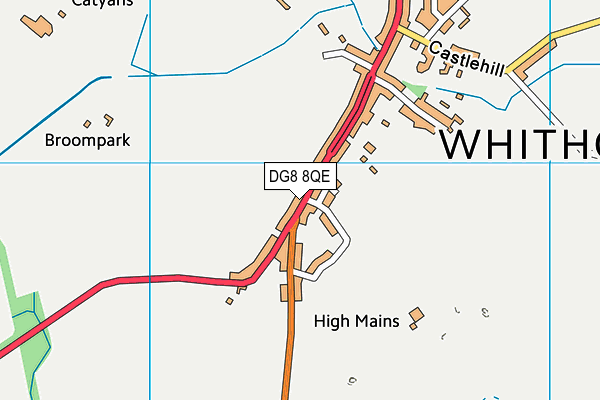 DG8 8QE map - OS VectorMap District (Ordnance Survey)