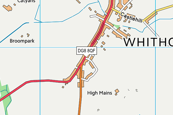 DG8 8QF map - OS VectorMap District (Ordnance Survey)