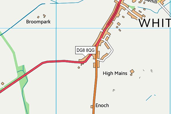 DG8 8QG map - OS VectorMap District (Ordnance Survey)