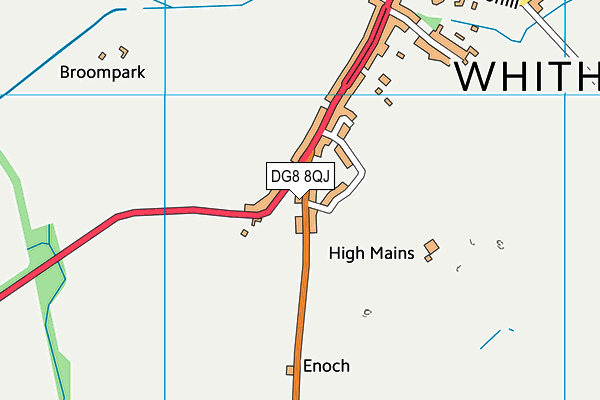 DG8 8QJ map - OS VectorMap District (Ordnance Survey)