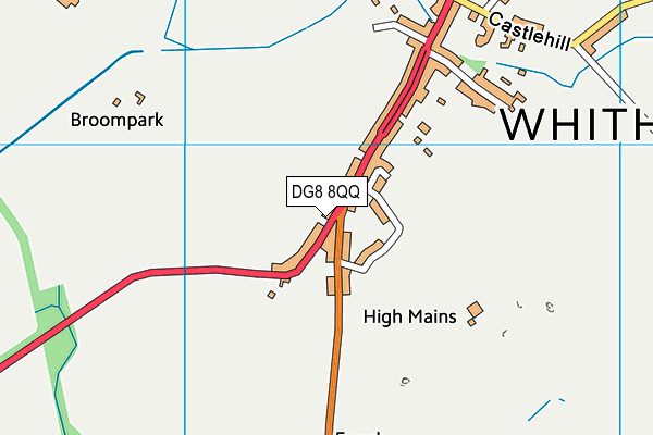 DG8 8QQ map - OS VectorMap District (Ordnance Survey)