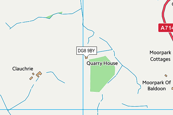 DG8 9BY map - OS VectorMap District (Ordnance Survey)