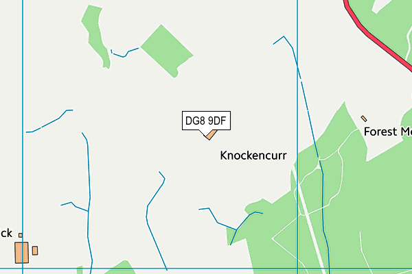 DG8 9DF map - OS VectorMap District (Ordnance Survey)
