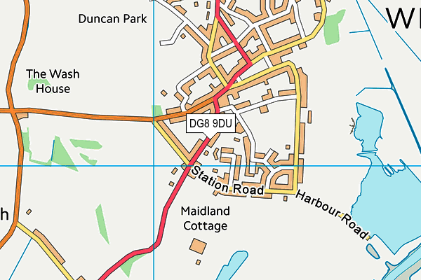DG8 9DU map - OS VectorMap District (Ordnance Survey)