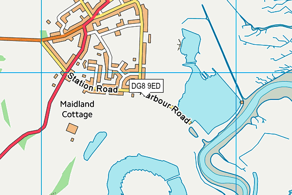 DG8 9ED map - OS VectorMap District (Ordnance Survey)