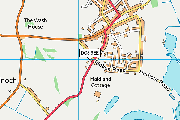 DG8 9EE map - OS VectorMap District (Ordnance Survey)