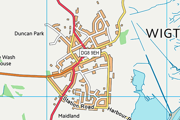 DG8 9EH map - OS VectorMap District (Ordnance Survey)