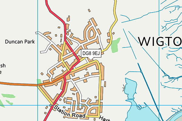 DG8 9EJ map - OS VectorMap District (Ordnance Survey)