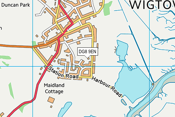 DG8 9EN map - OS VectorMap District (Ordnance Survey)