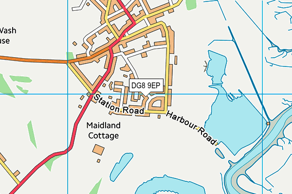 DG8 9EP map - OS VectorMap District (Ordnance Survey)