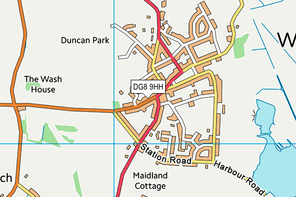 DG8 9HH map - OS VectorMap District (Ordnance Survey)