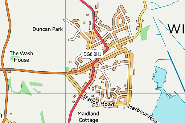 DG8 9HJ map - OS VectorMap District (Ordnance Survey)