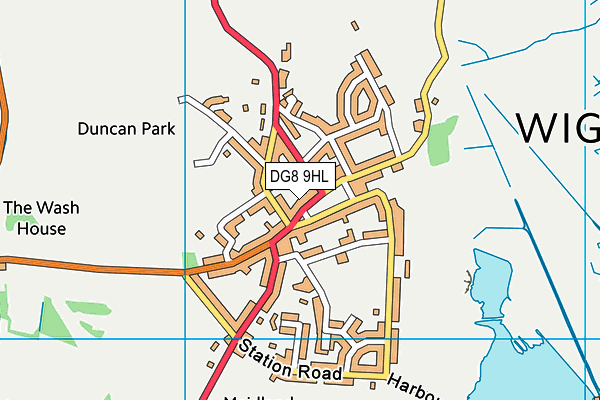 DG8 9HL map - OS VectorMap District (Ordnance Survey)