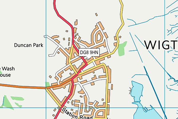 DG8 9HN map - OS VectorMap District (Ordnance Survey)