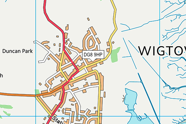 DG8 9HP map - OS VectorMap District (Ordnance Survey)