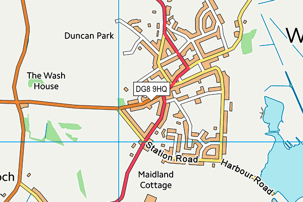 DG8 9HQ map - OS VectorMap District (Ordnance Survey)