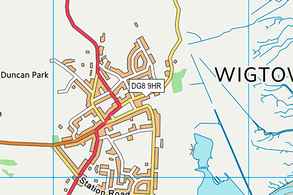 DG8 9HR map - OS VectorMap District (Ordnance Survey)