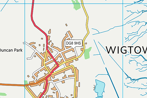 DG8 9HS map - OS VectorMap District (Ordnance Survey)